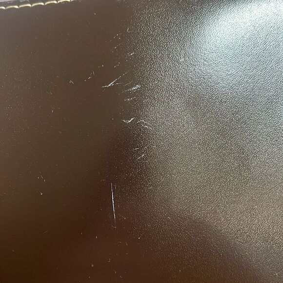 Wilson Leather Satchel Purse, Dark Brown Leather - Picture 4 of 12